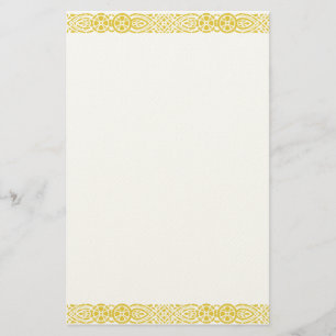 Gold Art Nouveau Filigree Stationery