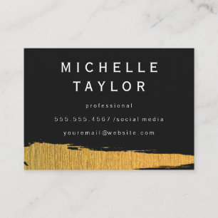 Gold Artistic Marks Business Card