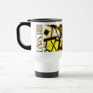 GOLD Artwork – Contemporary Abstract Elegance Travel Mug