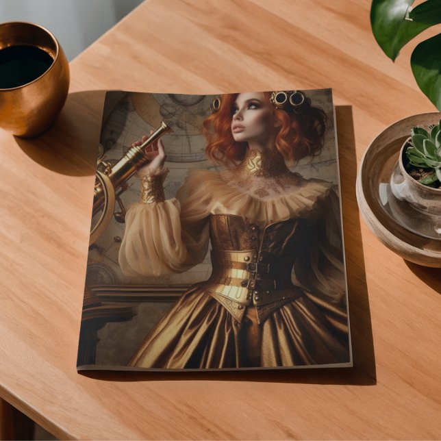 Gold Astronomer Steampunk Victorian Decoupage  Tissue Paper (Creator Uploaded)
