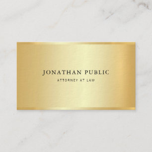 Gold Attorney Lawyer Template Law Office Modern Business Card