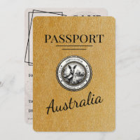 Gold Australia Passport Save The Date