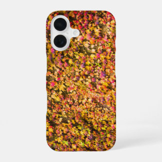 Gold autumn colours ivy wall iPhone 16 case