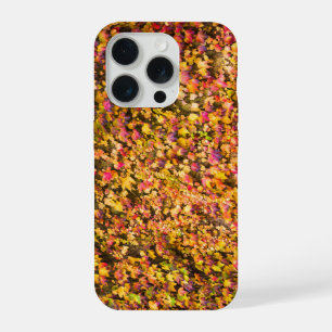 Gold autumn colours ivy wall iPhone 15 pro case