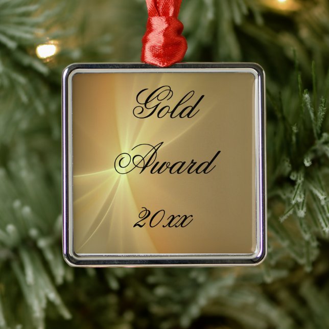 Gold Award Metal Ornament (Tree)