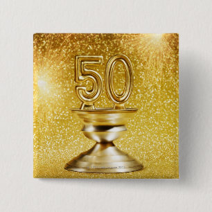 Gold Awards 15 Cm Square Badge