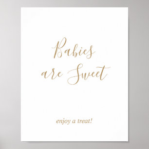 Gold Babies Are Sweet Treats Sign