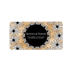 Gold Background And Mandala Label