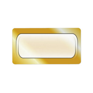 Gold Background Blank Address Labels
