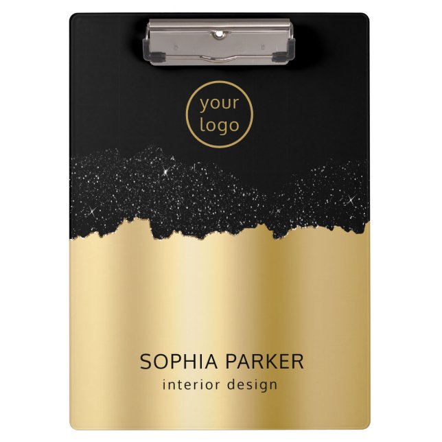 Gold Background White Spark Clipboard (Front)