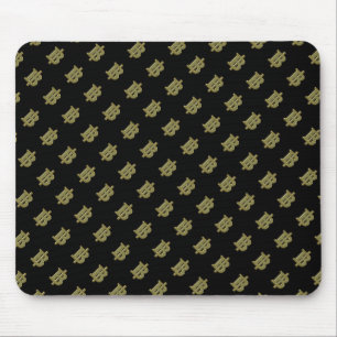 GOLD BAHT SIGN ฿ Thai Money Currency ฿ Mouse Mat