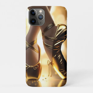 Gold Ballerina Pointe Shoes, iPhone 11 Pro Case