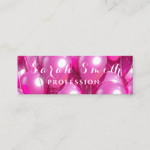 Gold Balloons Glitter Event Wedding Party Mini Business Card