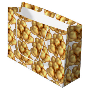Gold Balloons Paper Gift Bag