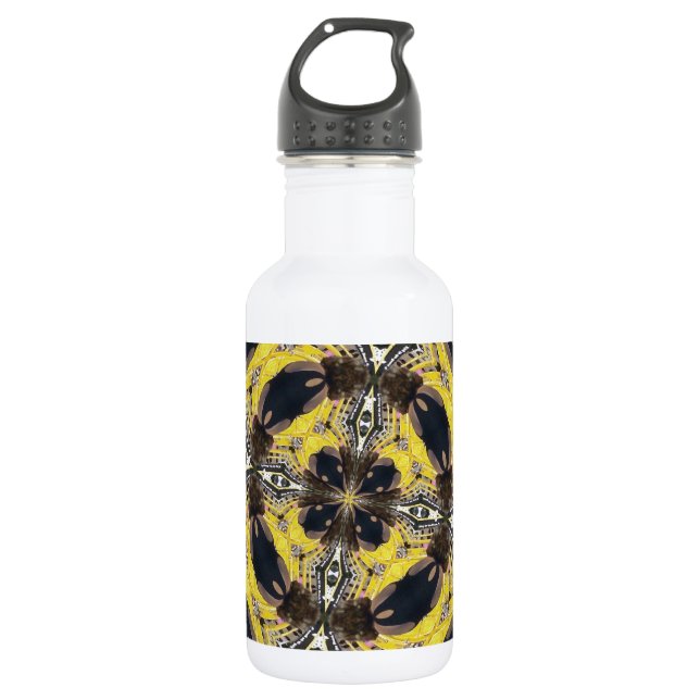 Gold Bands Kaleidoscope 532 Ml Water Bottle (Front)