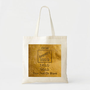 Gold Bar Tote Bag