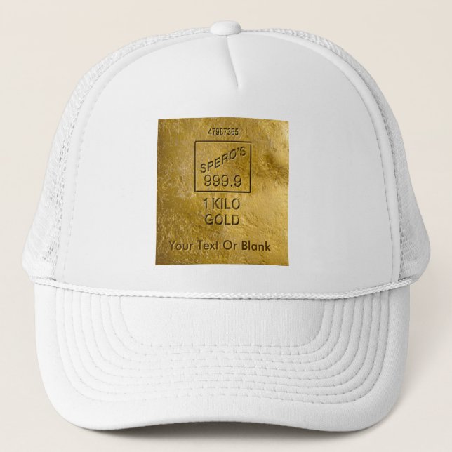 Gold Bar Trucker Hat (Front)