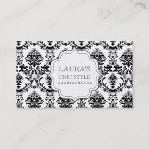 GOLD Baroque Modern Chic Stylish Fashion Business Card