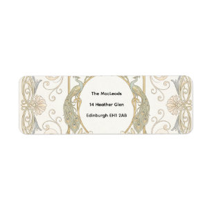 Gold Baroque Return Address Label