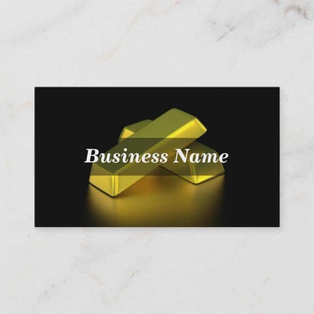 Gold Bars Business Card (Front)