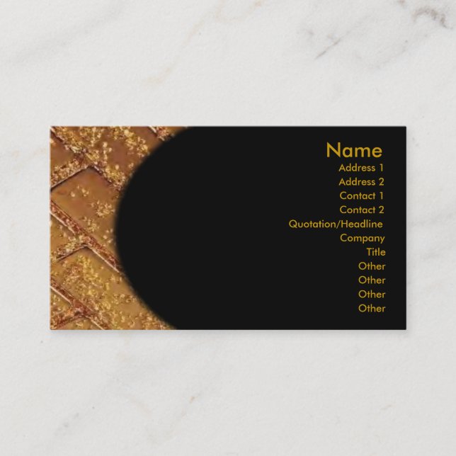 Gold Bars Business Card (Front)