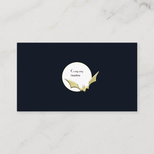 Gold Bat Business Card (Front)