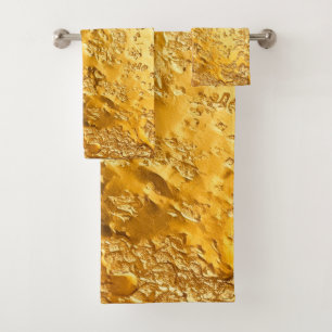 Gold Bath Towel Set