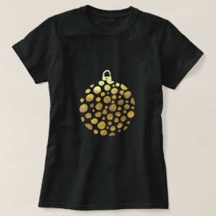 Gold bauble Christmas glam T-Shirt