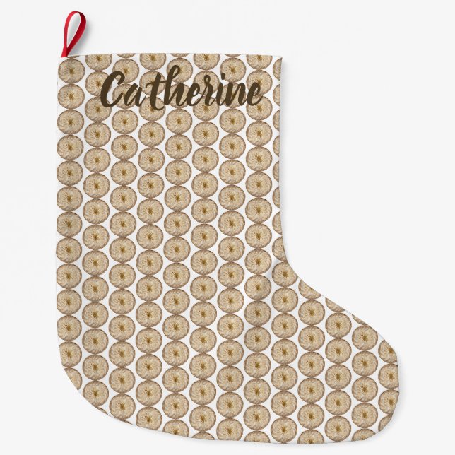 Gold Bauble Styled Large Christmas Stocking (Front)