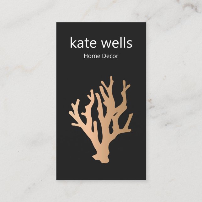 Gold Beach Coral Reef Business Card (Front)