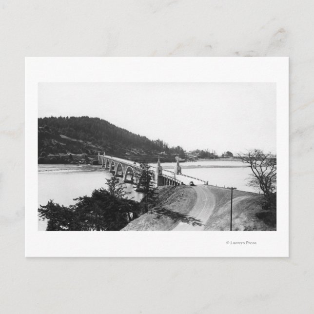 Gold Beach, Oregon Bridge over Rogue River Postcard (Front)
