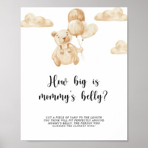 Gold Bear how big is mommy's belly game Poster