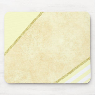 Gold Beige Stripe Mouse Pad! Mat