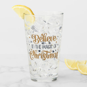 Gold Believe In The Magic Of Christmas Glass