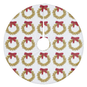 Gold Bells Wreath Tree Skirt