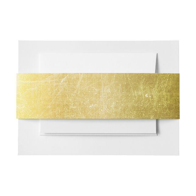 Gold Belly Band Invitation Belly Band (Front Example)