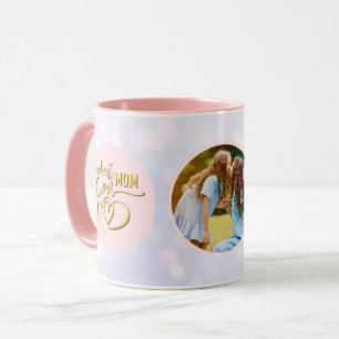 Gold Best Mum Ever Photo Mother's Day Two-Tone C Mug