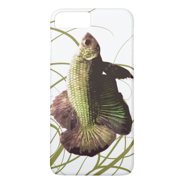 Gold Betta Siamese Fighting Fish Case-Mate iPhone Case (Back)
