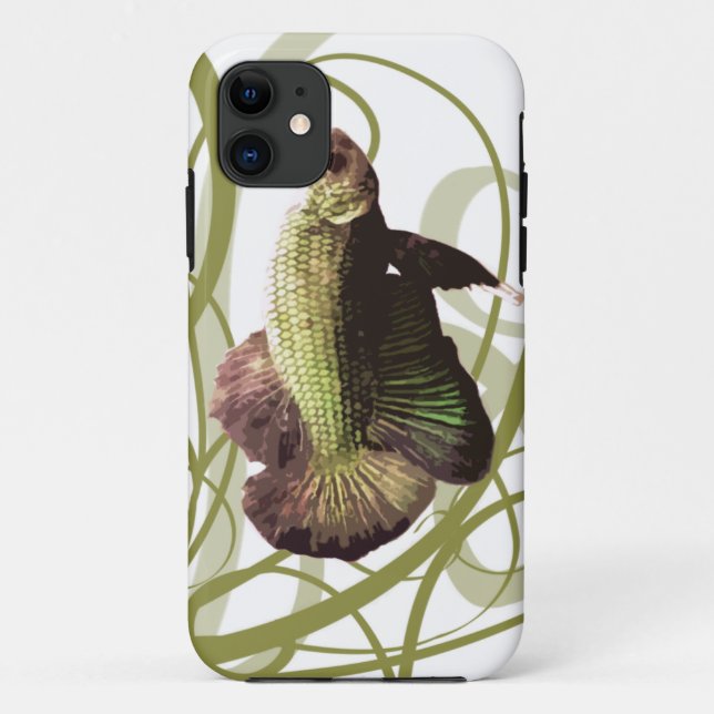 Gold Betta Siamese Fighting Fish Case-Mate iPhone Case (Back)