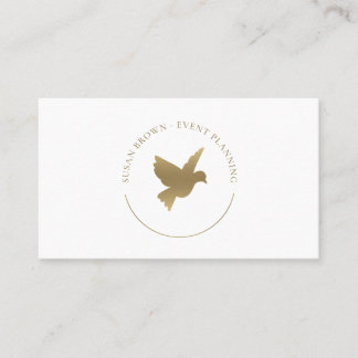 Gold Bird Logo Business Card