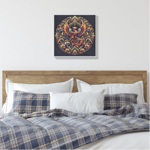 Gold Bird luxury Canvas Print Art Wall 