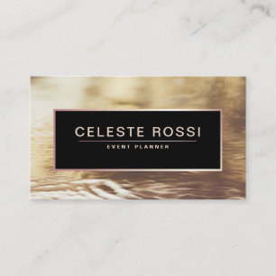 Gold black and elegant foil effect professional business card