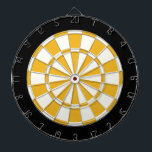 Gold Black And White Dartboard<br><div class="desc">Gold Black And White Dart Board</div>