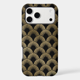 gold black art deco pattern
