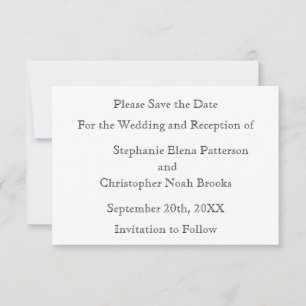 Gold & Black Art Deco Please Save-the-Date Card