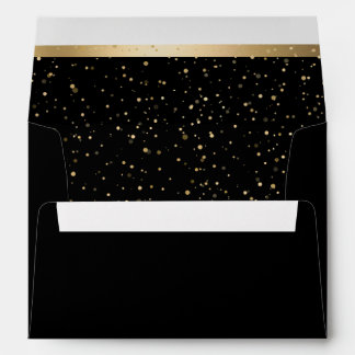 Gold & Black Beautiful Elegant Wedding Envelope