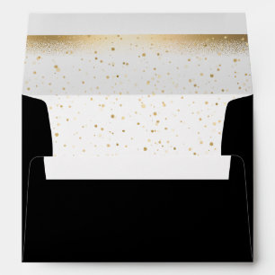 Gold & Black Beautiful Elegant Wedding Envelope