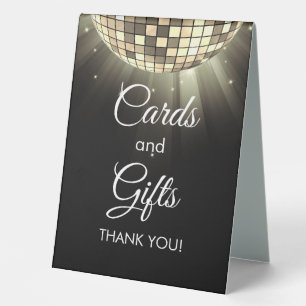 Gold Black Cards and Gifts 70's Disco Ball