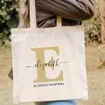 Gold Black Custom Bridal Party Bridesmaid Gift Tot Tote Bag<br><div class="desc">Do you need a bridal party gift? You sure do! With these gold and black personalised tote bags, your bridesmaids will love carrying their own personalised tote bag to the wedding. These tote bags are perfect for any occasion, from a personal gift for the bride to a stylish accessory for...</div>