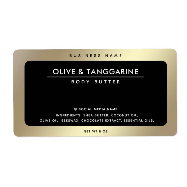 Gold black elegant simple modern luxury  product (Front)